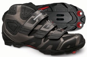 Велотуфли Shimano SH-AM51, размер 40, серебристый с черным (AM, Enduro, Trail)