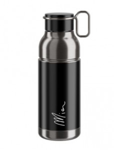 Фляга 600 мл MIA, нерж. сталь, черный/серебристый
